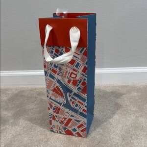 Papyrus 14" Wine Gift Bag - City Map France
